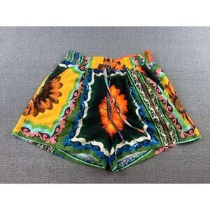 Jeff Gallano Paris Womens 2 Shorts Floral‎ Print Elastic Waist Drawstring Hippie